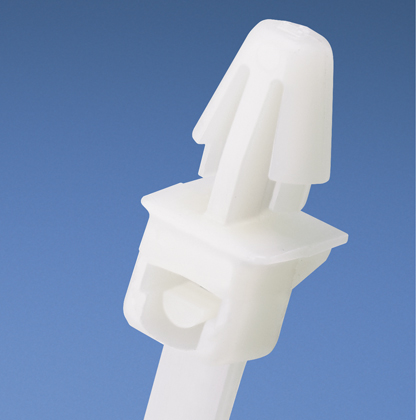 Panduit Pan-Ty Push Mount Cable Tie; Natural; Nylon 6.6; Intermediate; 6.1" Length; 1.25" Bundle Diameter; 1000 ct.